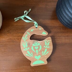 Wooden Goose Ornament